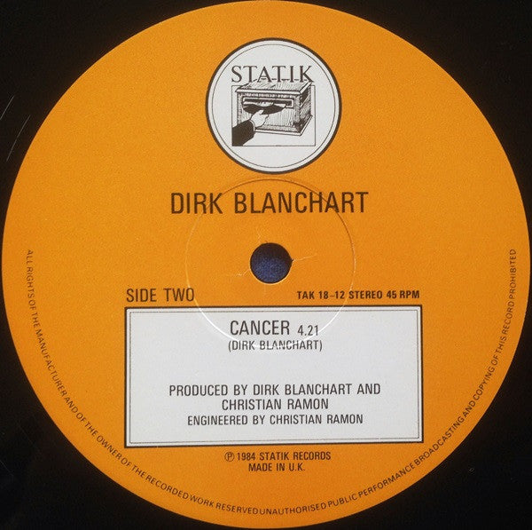 Dirk Blanchart : Drop Me In A City (12", Maxi)