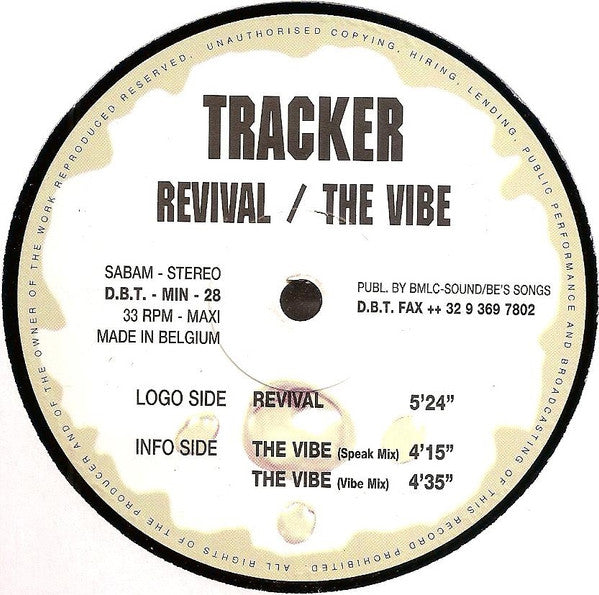 Tracker : Revival / The Vibe (12", Maxi)
