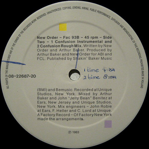New Order : Confusion (12")