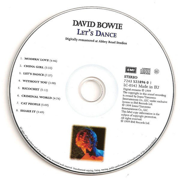 David Bowie : Let's Dance (CD, Album, Enh, RE, RM)