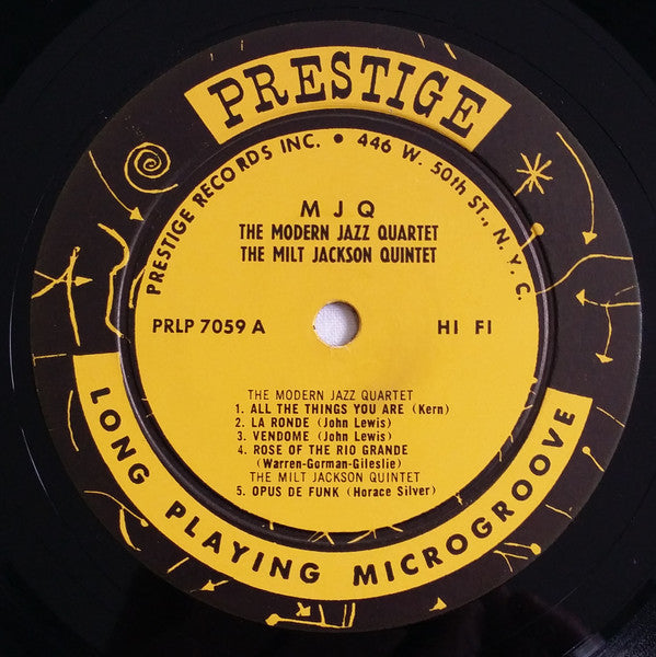 The Modern Jazz Quartet / Milt Jackson Quintet : M J Q (LP, Comp, Mono, RM, Dee)