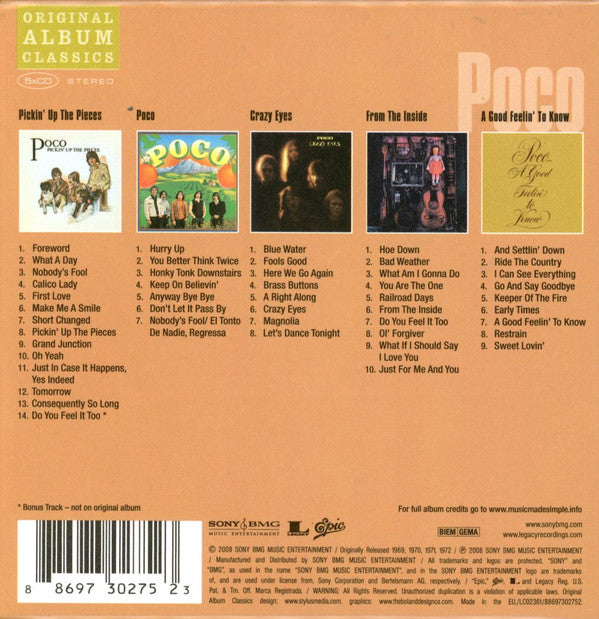 Poco (3) : Original Album Classics (CD, Album, RE + CD, Album, RE + CD, Album, RE + CD)