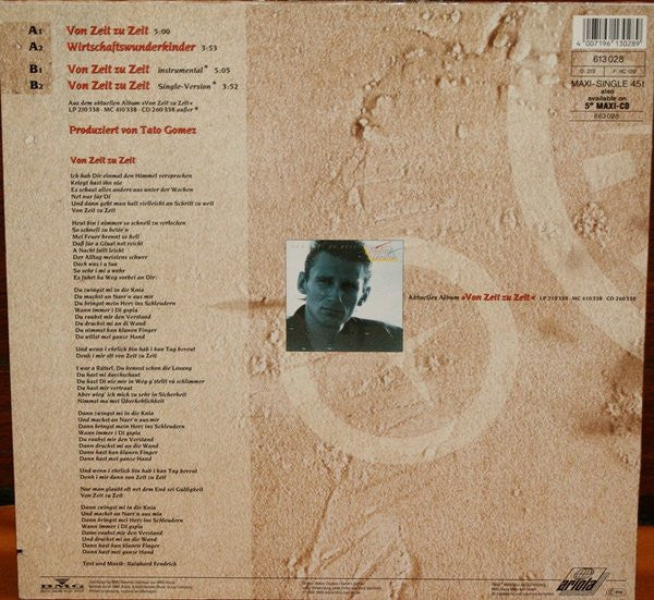 Rainhard Fendrich : Von Zeit Zu Zeit (12", Single)
