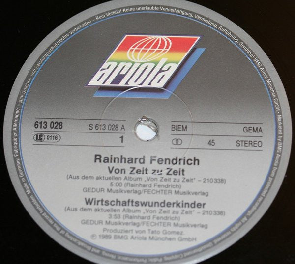 Rainhard Fendrich : Von Zeit Zu Zeit (12", Single)