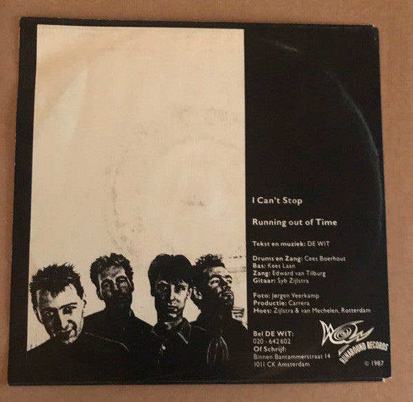 De Wit : I Can't Stop (7")