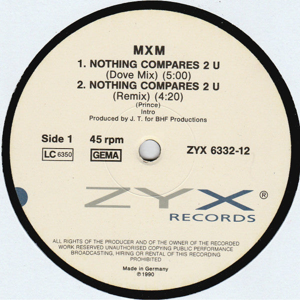 MXM : Nothing Compares 2 U (12")