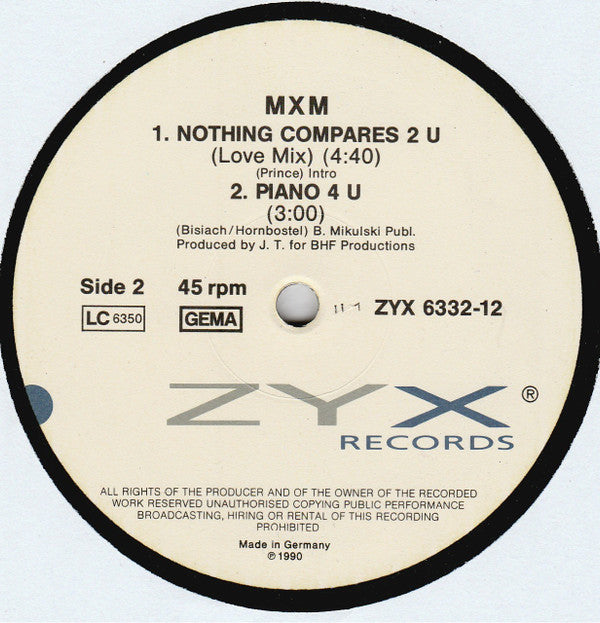 MXM : Nothing Compares 2 U (12")