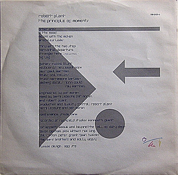 Robert Plant : The Principle Of Moments (LP, Album)