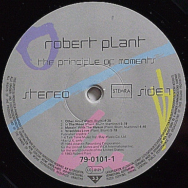 Robert Plant : The Principle Of Moments (LP, Album)