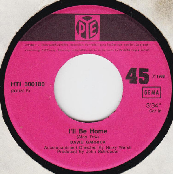 David Garrick : Rainbow (7", Single)