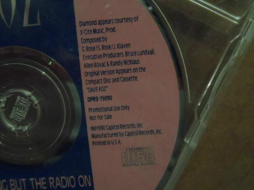 Dave Koz : Nothing But The Radio On (CD, Single, Promo)