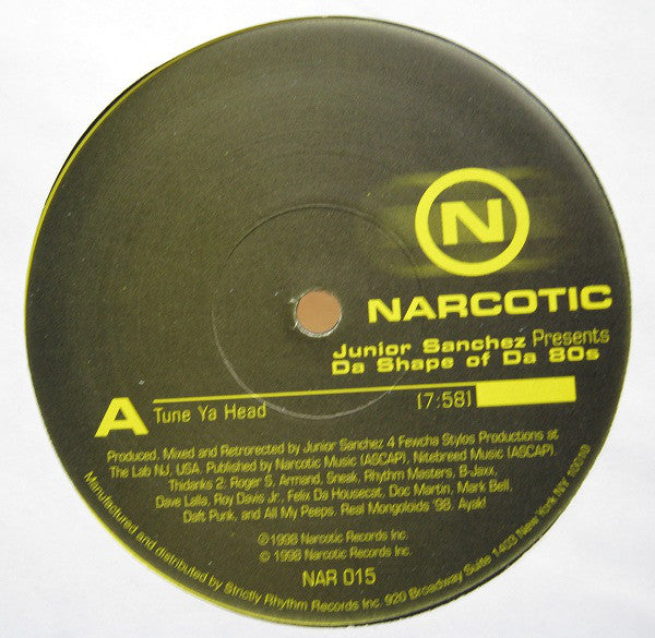 Junior Sanchez : Da Shape Of Da 80s (12")