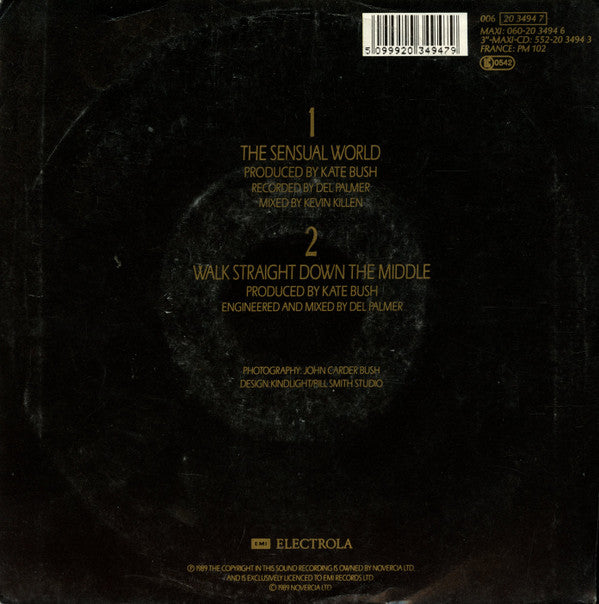 Kate Bush : The Sensual World (7", Single)