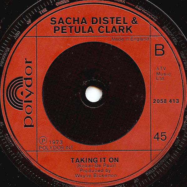 Sacha Distel & Petula Clark : (Let The Love Light In Your Eyes) Lead Me On (7", Single)
