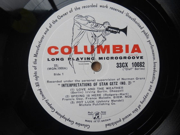 The Stan Getz Quintet* : Interpretations By The Stan Getz Quintet NO. 2 (LP)