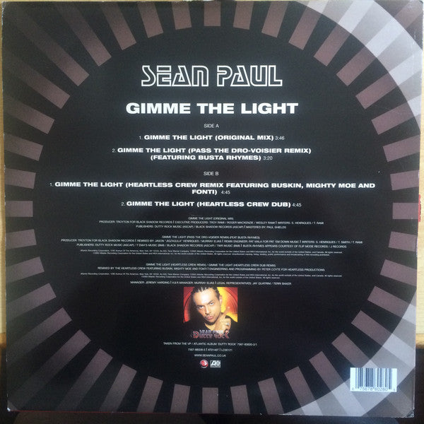Sean Paul : Gimme The Light (12", Single)