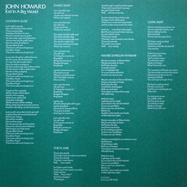 John Howard (4) : Kid In A Big World (LP, Album)