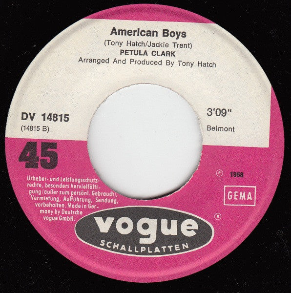 Petula Clark : I Wanna Sing With Your Band (7", Single)