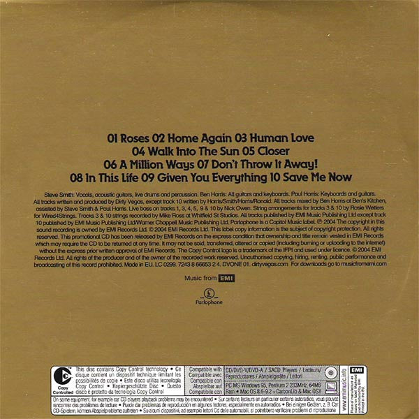 Dirty Vegas : One (CD, Album, Copy Prot., Promo, Car)