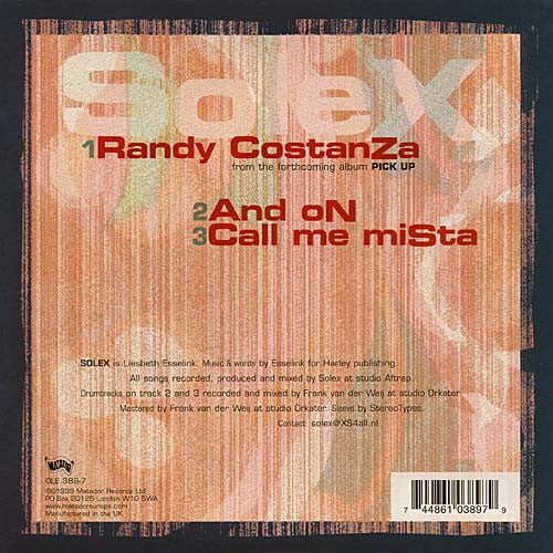 Solex : Randy Constanza (7")
