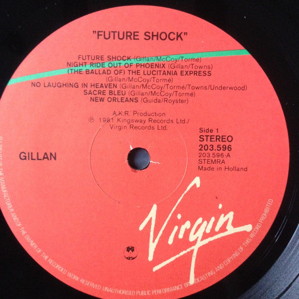 Gillan : Future Shock (LP, Album, Gat)