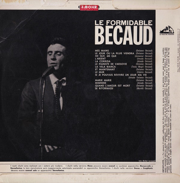 Gilbert Bécaud : Le Formidable Becaud (LP, Comp)