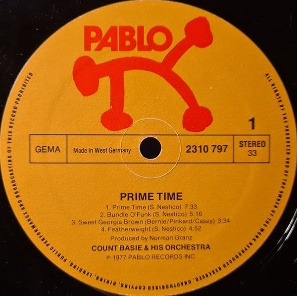 Count Basie And His Orchestra* : Prime Time (LP)