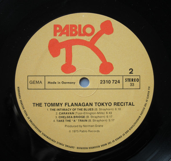 Tommy Flanagan Trio : The Tommy Flanagan Tokyo Recital (LP, Album)
