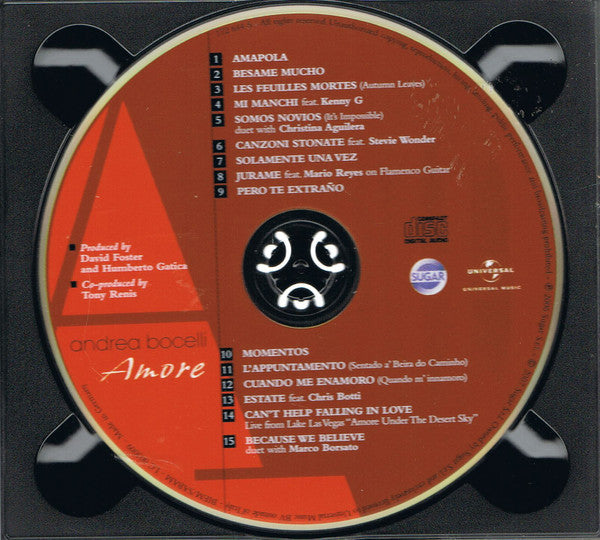 Andrea Bocelli : Amore (CD, Album)
