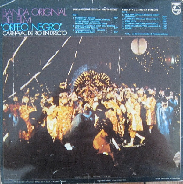 Various : Banda Original Del Film "Orfeo Negro" / Carnaval De Rio En Directo (LP, Comp)