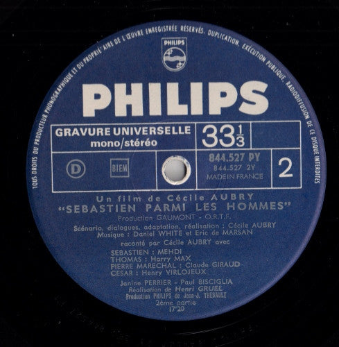 Cécile Aubry : Sébastien Parmi Les Hommes (LP, Album)