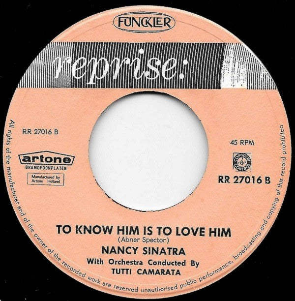 Nancy Sinatra : Like I Do (7")