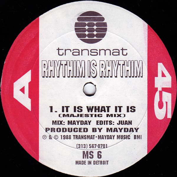 Rhythim Is Rhythim : It Is What It Is (12")