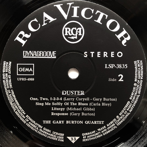 The Gary Burton Quartet* : Duster (LP, Album)