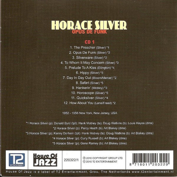 Horace Silver : Kind Of Silver (10xCD, Album + Box, Comp)