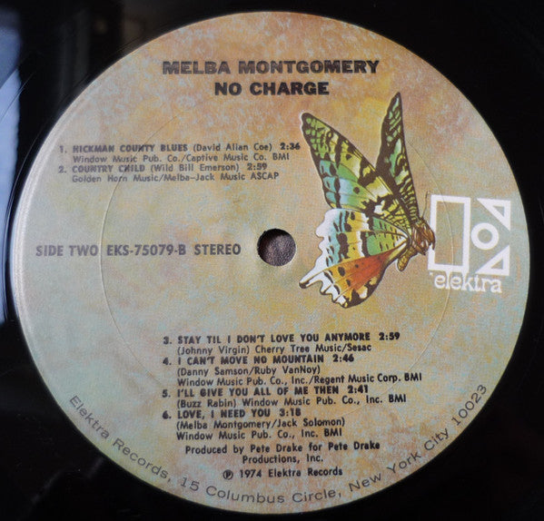 Melba Montgomery : No Charge (LP, Album)
