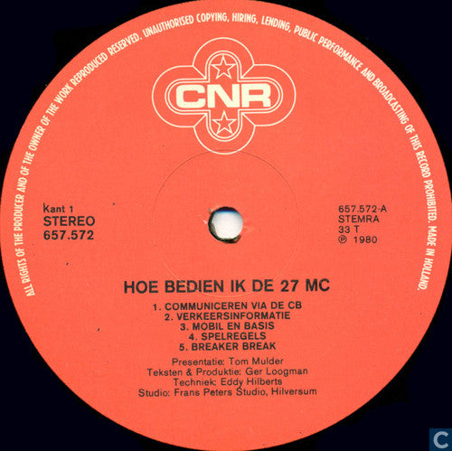 No Artist : Hoe Bedien Ik De 27 MC (LP)