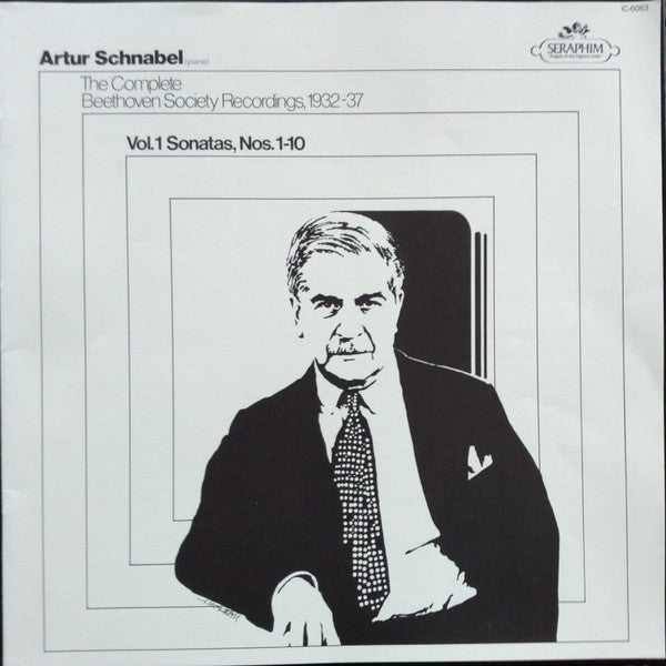 Artur Schnabel / Ludwig van Beethoven : The Complete Beethoven Society Recordings, 1932–37 / Vol. 1: Sonatas, Nos. 1-10 (4xLP, Comp, Mono, RP + Box)