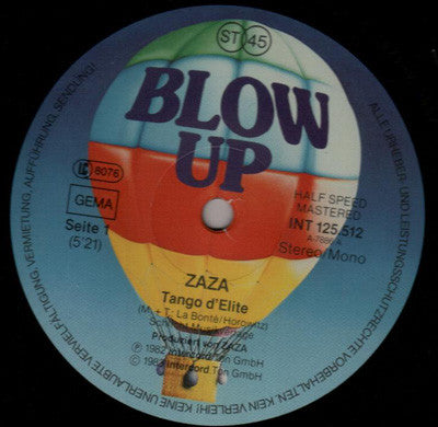 Za Za : Tango D'Elite (12", Maxi)
