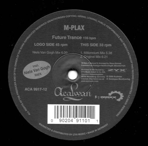 M-Plax : Future Trance (12")