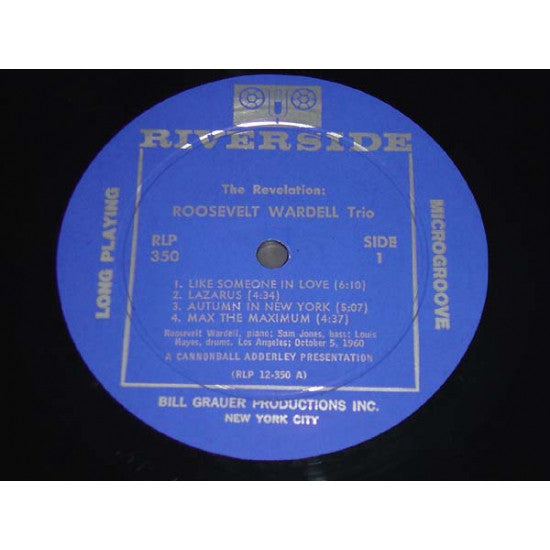 Roosevelt Wardell Trio : The Revelation (LP, Album, Mono)
