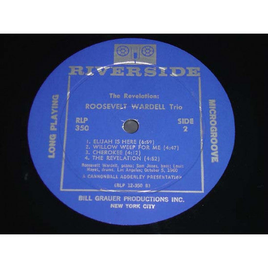 Roosevelt Wardell Trio : The Revelation (LP, Album, Mono)