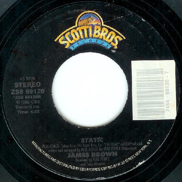 James Brown With Full Force : I'm Real (7", RE, Styrene)