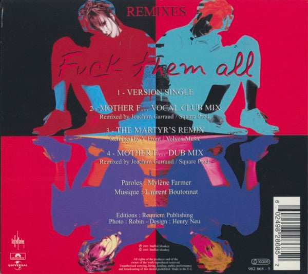 Mylène Farmer : Fuck Them All (Remixes) (CD, Maxi, Ltd, Dig)