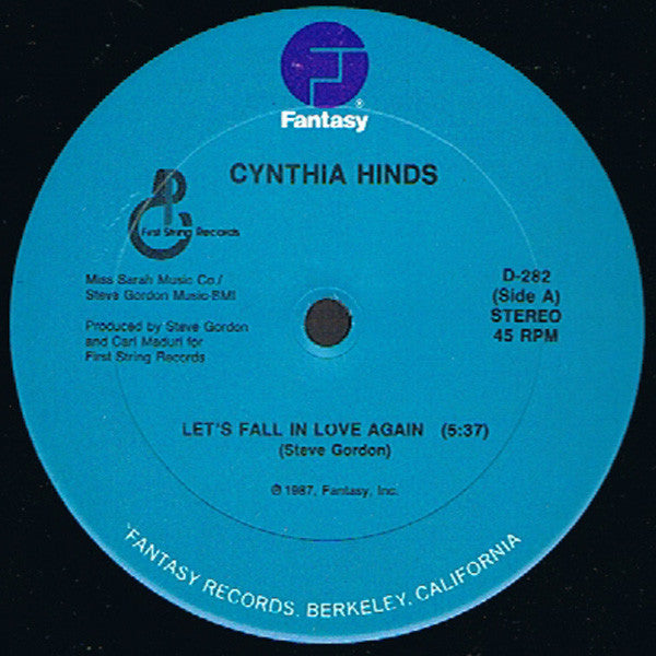 Cynthia Hinds : Let's Fall In Love Again (12")