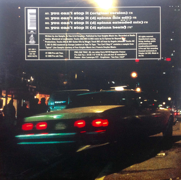 Kojak : You Can't Stop It (12")