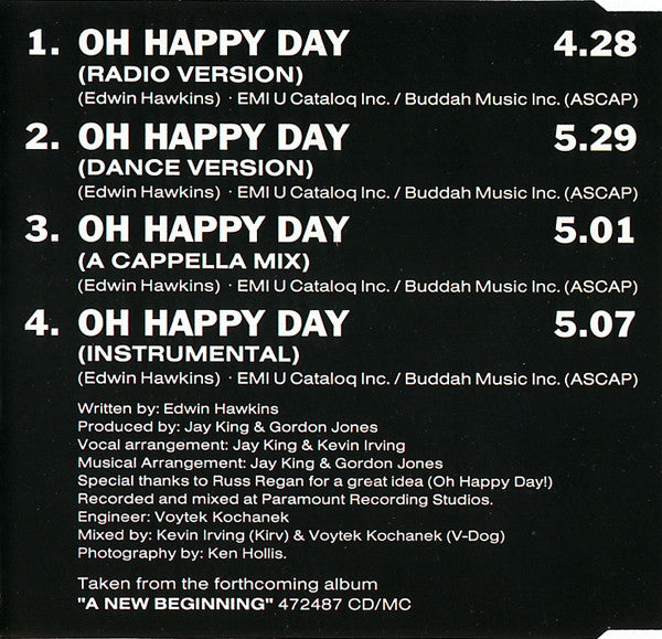 Club Nouveau : Oh Happy Day (CD, Maxi)