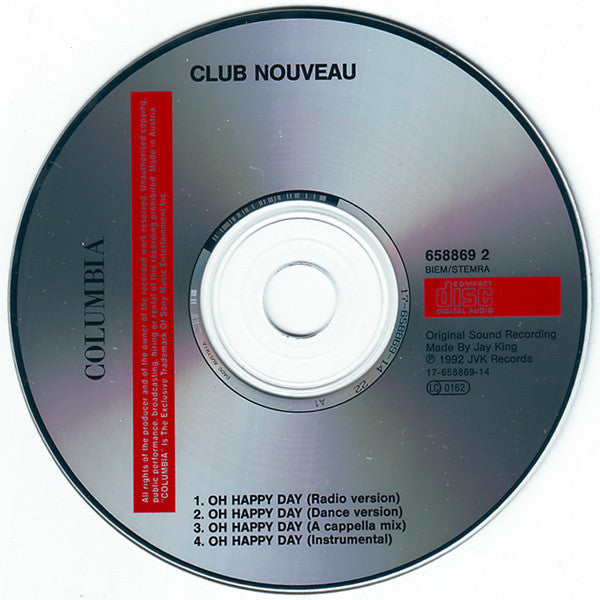 Club Nouveau : Oh Happy Day (CD, Maxi)