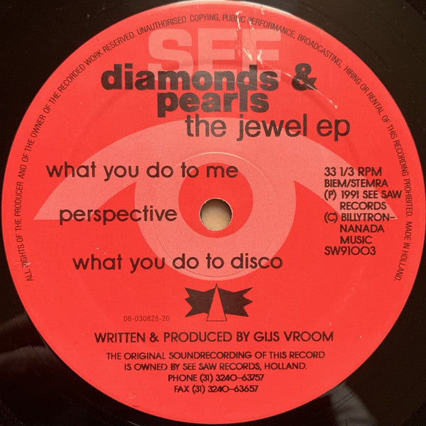 Diamonds & Pearls : The Jewel EP (12", EP)