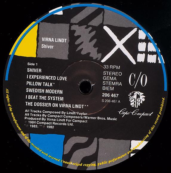 Virna Lindt : Shiver (LP, Album)